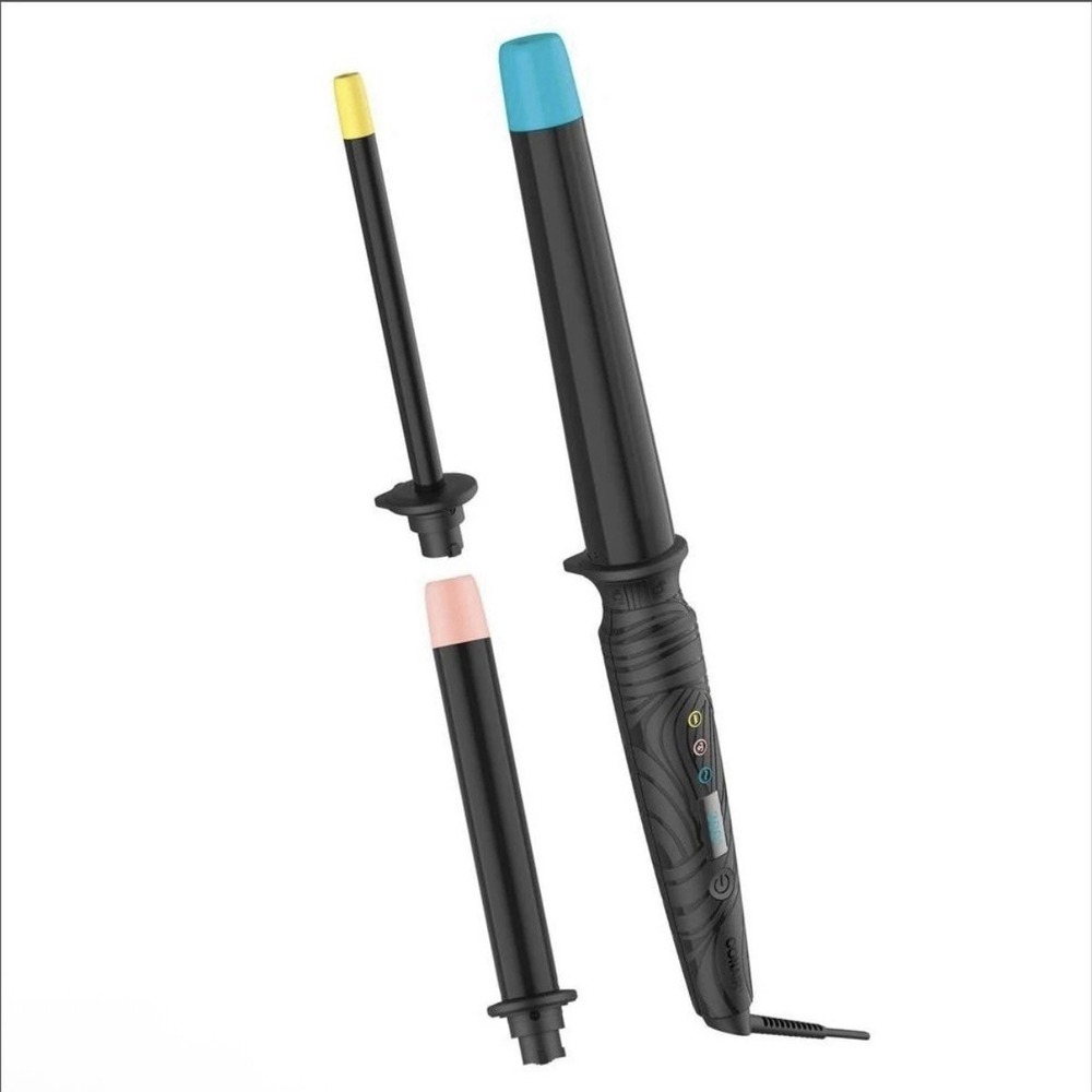 Conair The Curl Collective 3-in-1 Ceramic Curling Wand Black NEW NIB